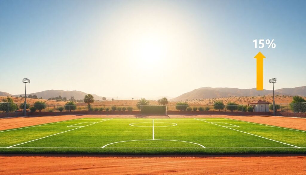 Футбол и климат: подготовка полевых условий на юге - иллюстрация