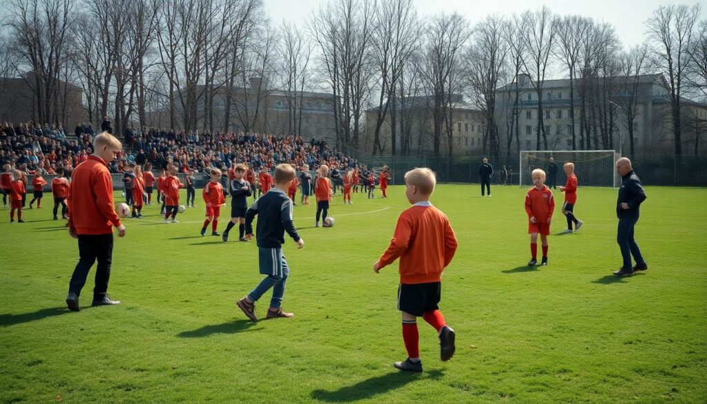 Сравнение учебной базы южных клубов с другими регионами - иллюстрация