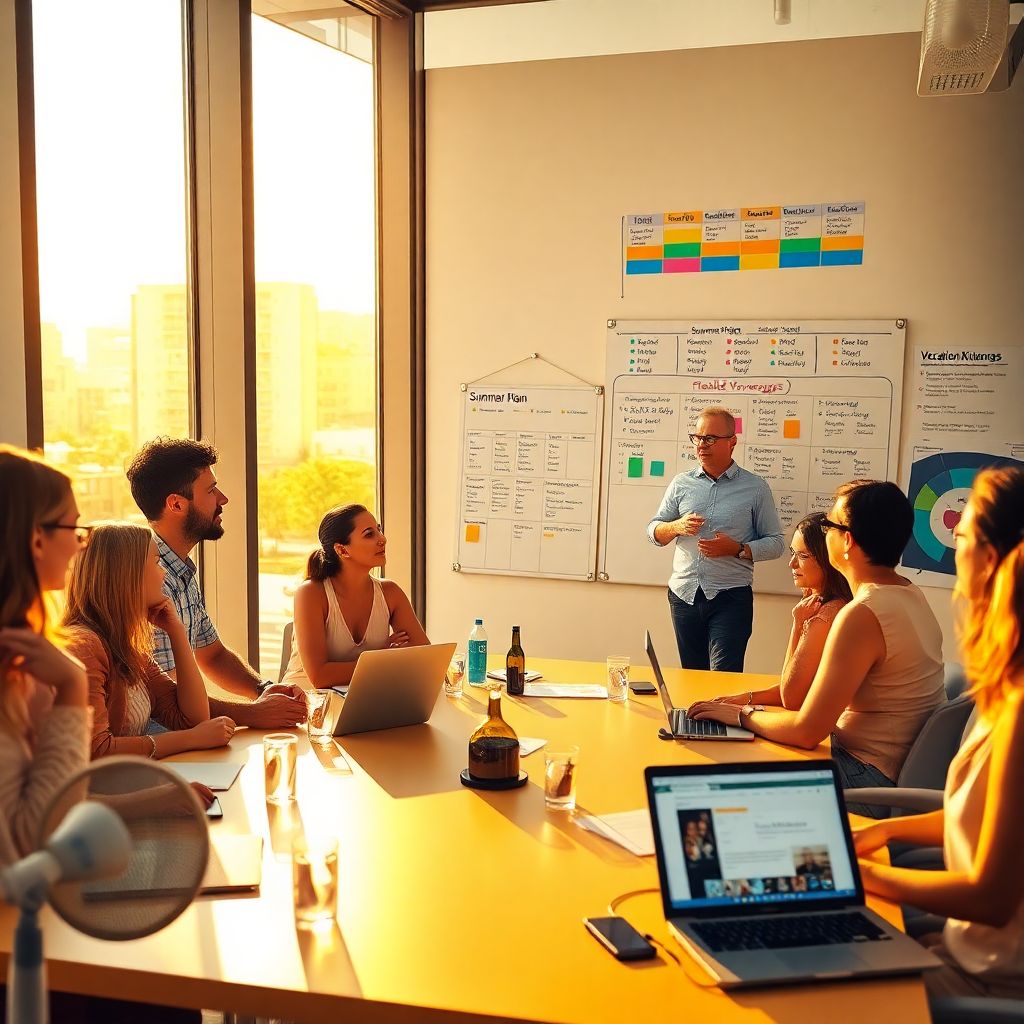 Практика управления командой в летний период: ключевые подходы и советы