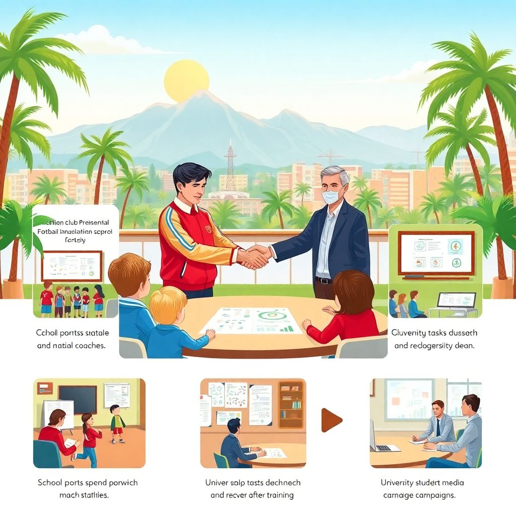 Взаимодействие южных клубов с образовательными учреждениями и школьной средой