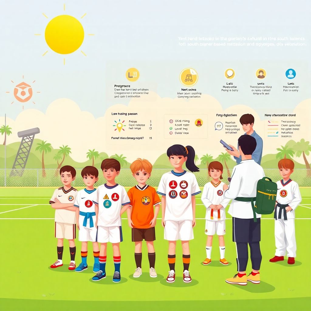 Юг: развитие бейджиков и аттестаций для юных игроков в футболе