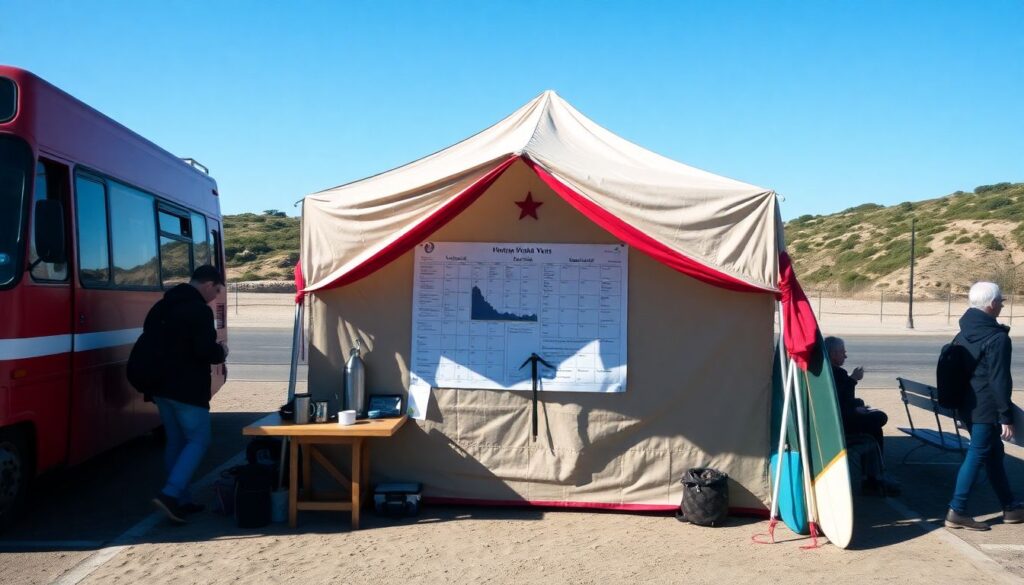 Истории трансферной палатки юга - иллюстрация