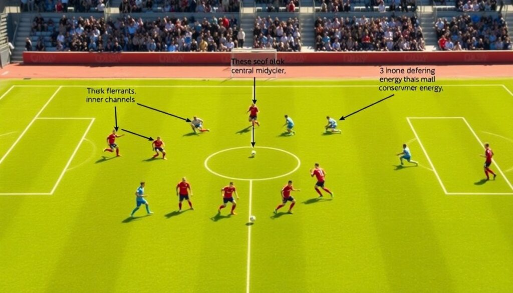 Разбор тактических схем: 4-3-3 против 3-5-2 в межсезонке юга - иллюстрация