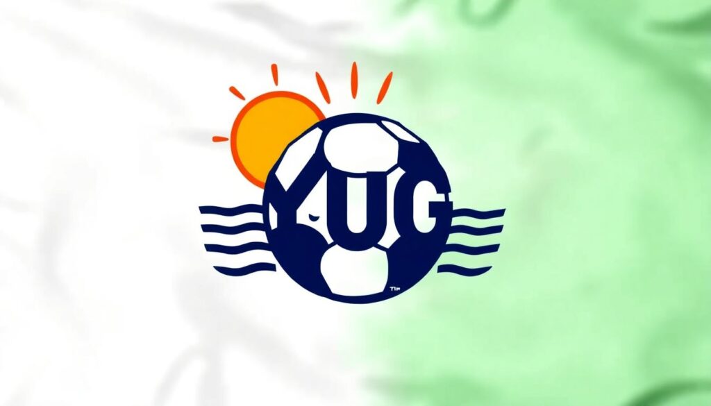 Юг и история клубной эмблемы - иллюстрация