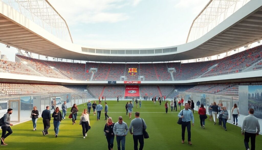 Южные клубы и работающие художественные галереи на стадионах - иллюстрация