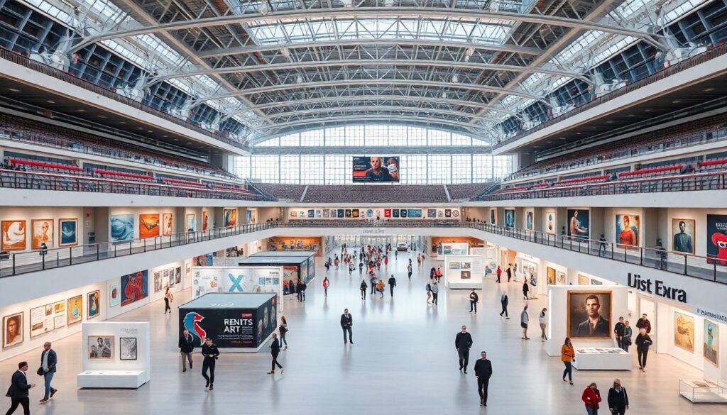 Южные клубы и работающие художественные галереи на стадионах - иллюстрация